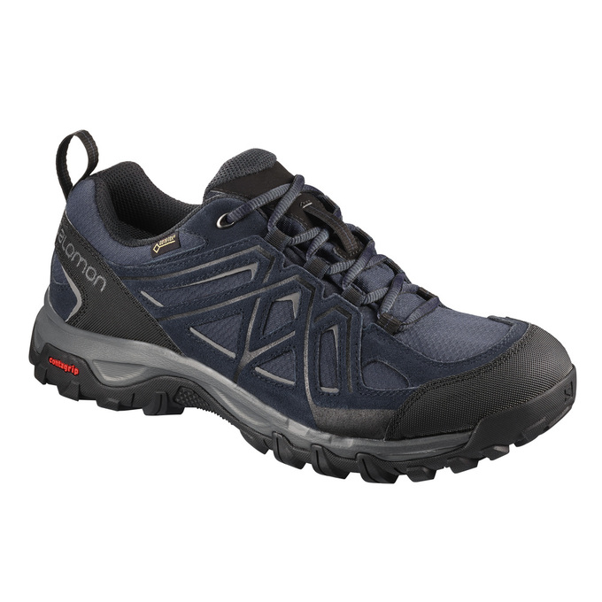 Chaussures De Randonnée Salomon Homme Bleu Marine / Noir - Salomon EVASION 2 GTX® - France (1409-MWJ